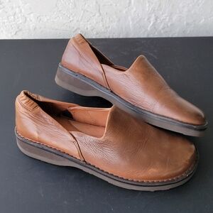 1803 Women's Leather Comfort Loafers Slip-On Shoes Size 39